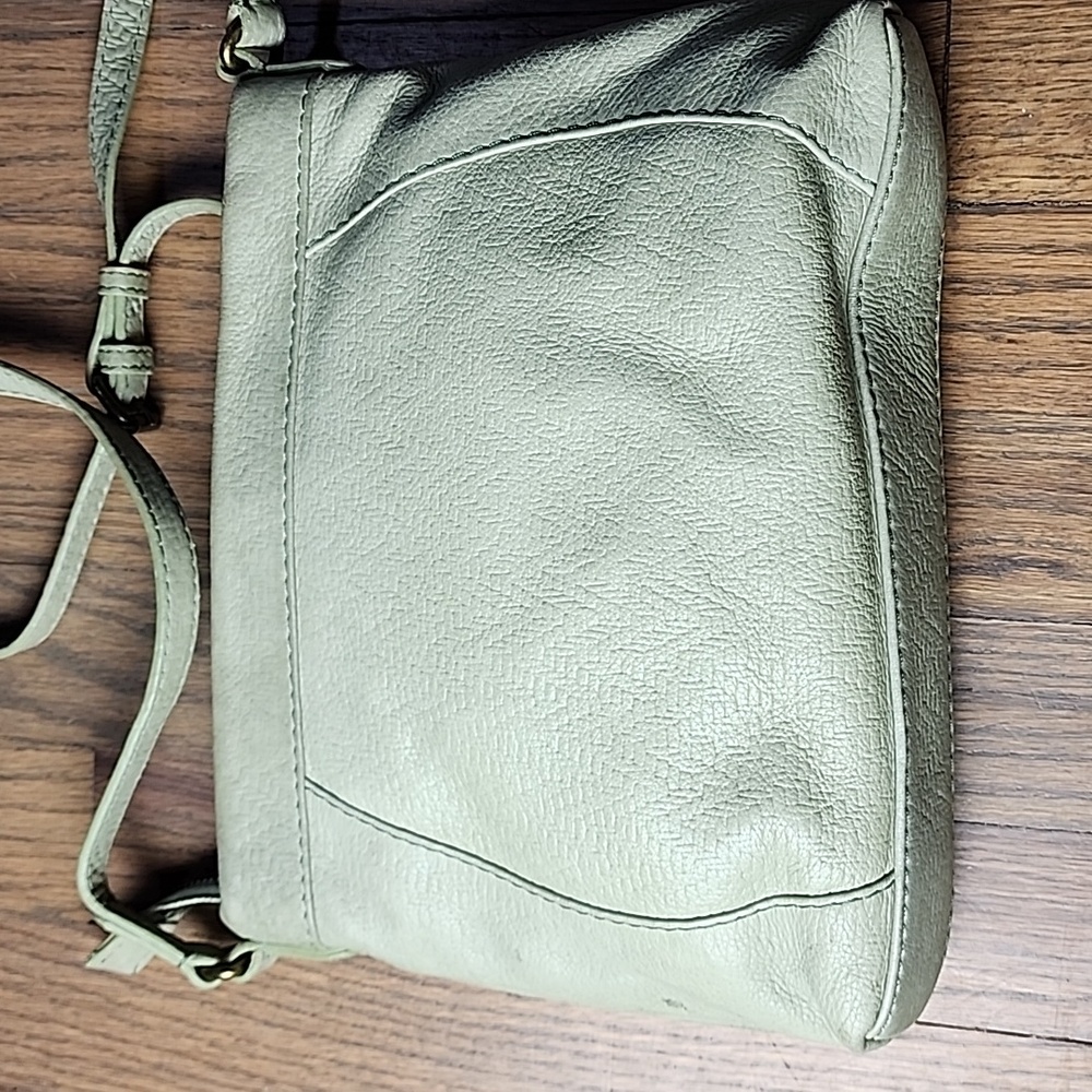 American Leather Co. Crossbody Bag in Soft Green - Picture 4 of 8
